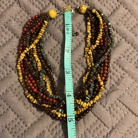 Multi Colored Choker Necklace - Picture 4 of 4